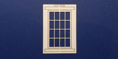 LCC 74-52 O gauge rectangular industrial window